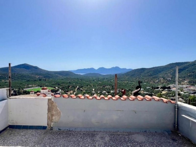 Kritsa Kreta, Kritsa: Drei-stöckiges Dorfhaus mit zwei Schlafzimmern und schöner Aussicht Haus kaufen